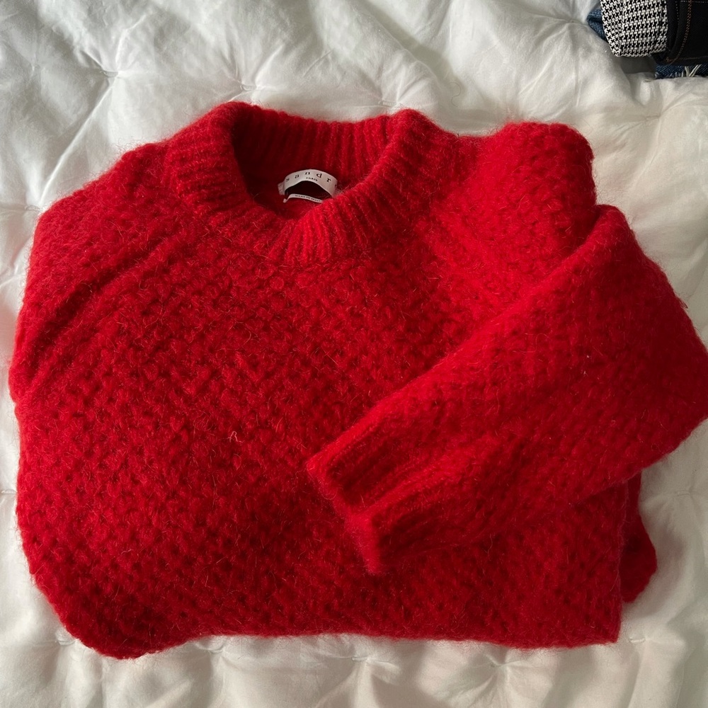 Sandro wool red sweater
